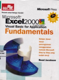 Microsoft Excel 2000 Visual Basic for Application Fundamentals