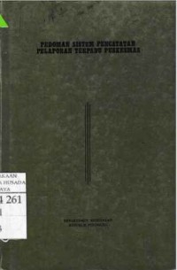 Pedoman Sistem Pencatatan Pelaporan Terpadu Puskesmas