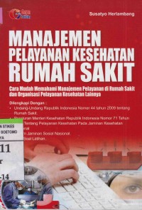 Manajemen Pelayanan Kesehatan Rumah Sakit