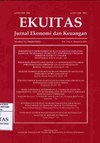 EKUITAS Jurnal Ekonomi Dan Keuangan Vol.5 No.4 Desember 2021