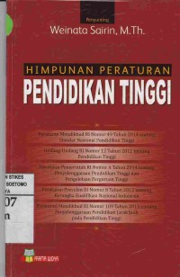 Himpunan Peraturan Pendidikan Tinggi