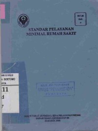 Standart Pelayanan Minimal Rumah Sakit