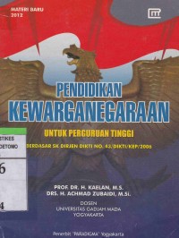 (Sortir) Pendidikan Kewarganegaraan : Untuk Perguruan Tinggi