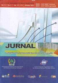 Jurnal Manajemen Informasi Kesehatan Indonesia Vol.11 No.2 Oktober 2023