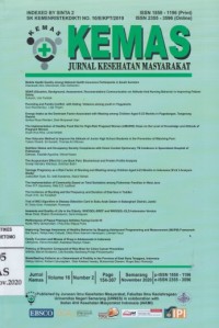 Jurnal Kesehatan Masyarakat (KEMAS)  Vol.16, No.2, November 2020