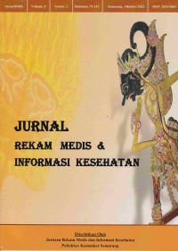 Jurnal Rekam Medis & Informasi Kesehatan (JRMIK) Vol.5 No.2 Oktober 2022