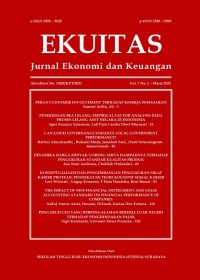 EKUITAS Jurnal Ekonomi Dan Keuangan Vol.7 No.1 Maret 2023